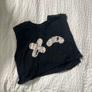 Rumble Boxing Black Crop Top